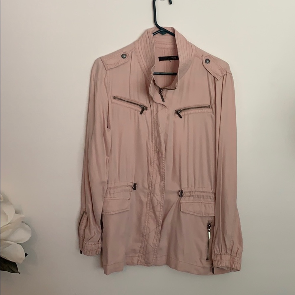 Max Jeans Utility Jacket, light pink